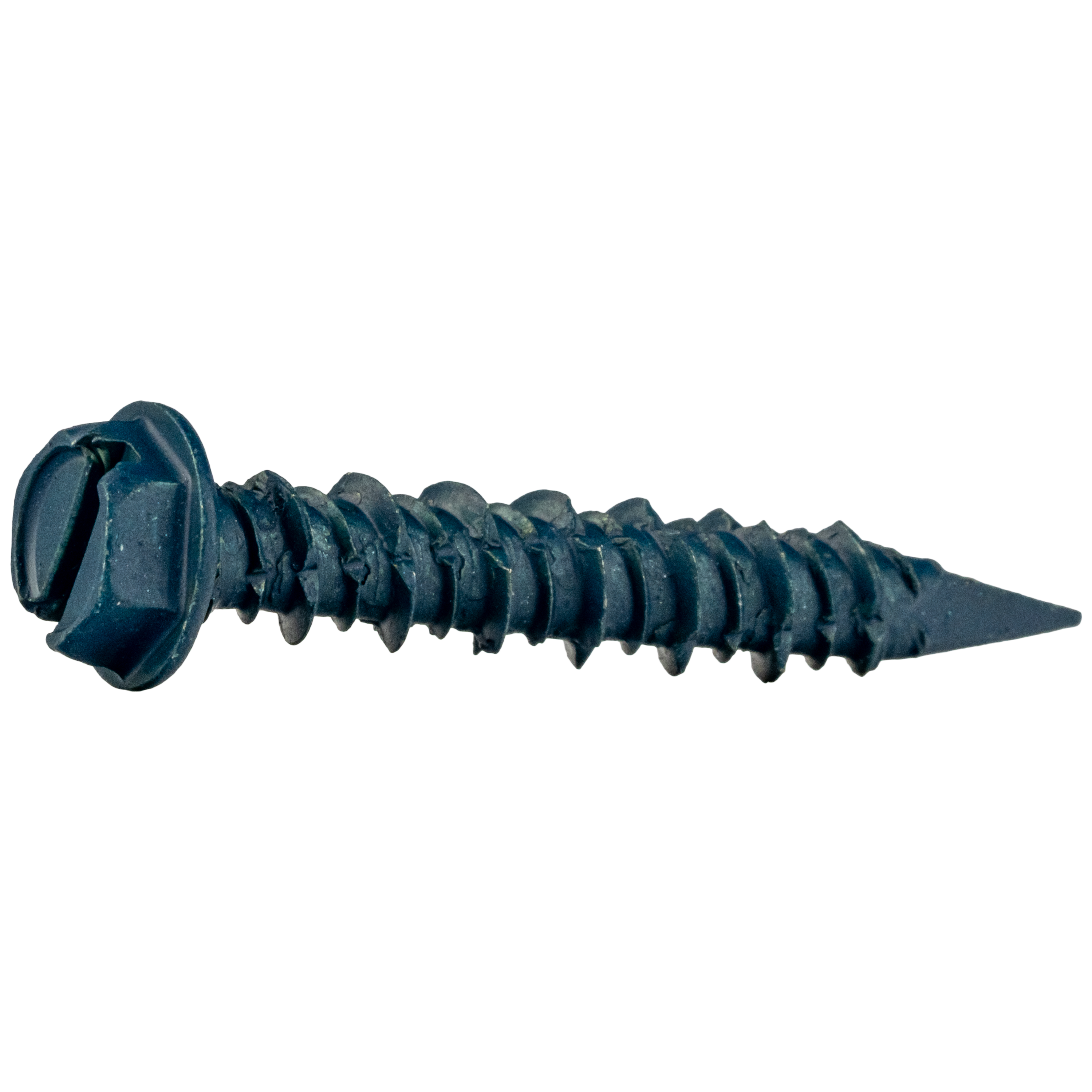 <ul><li>Mas-Block combo hex washer head anchors provide a fast, two-step "drill and drive" fastening system for concrete, block, and brick. Engineered from hardened carbon steel, these anchors feature notched threads that tap directly into masonry, offering exceptional holding power and eliminating the need for expansion plugs.</li><li>The combination hex washer head is designed for neat, positive attachments in a wide variety of industrial installations. Featuring a Blue CR-10 fluorocarbon coating for 10x more corrosion resistance than zinc, these fireproof anchors can be installed close to edges and are fully removable and reusable in the same hole. They are the versatile, high-strength alternative to traditional powder-actuated fasteners and masonry screws.</li></ul>|